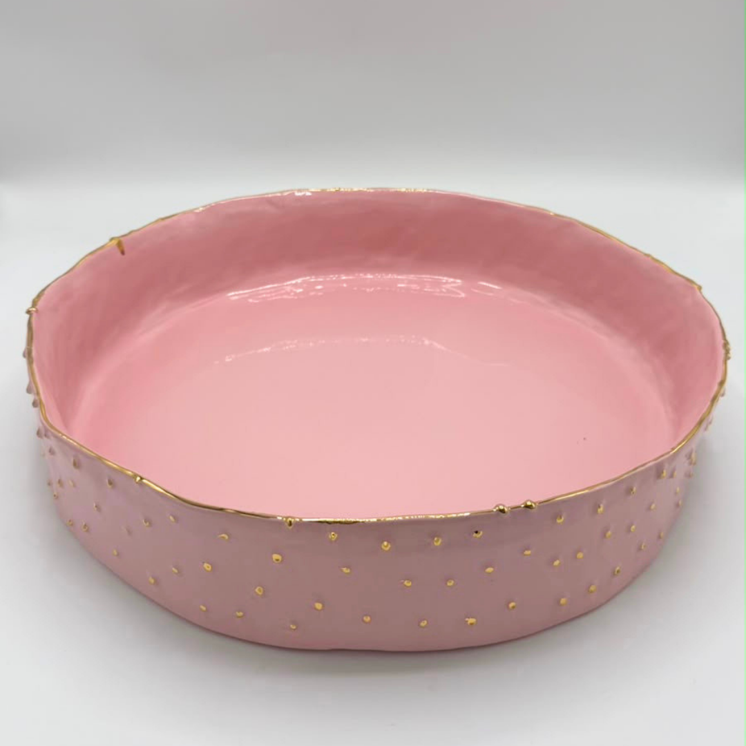 "Dots" Round Serving Dish