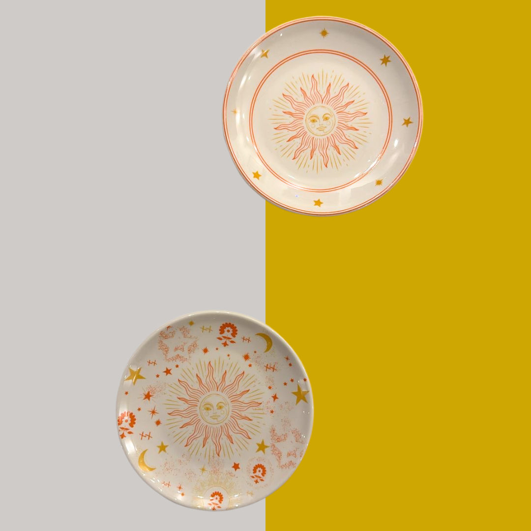 F**K x Edible Edges- Sun Dessert Plates - Set of 6