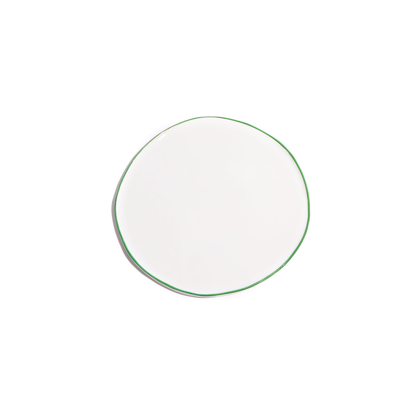 "Organic Waves" Colored Dessert Plates - set of 6