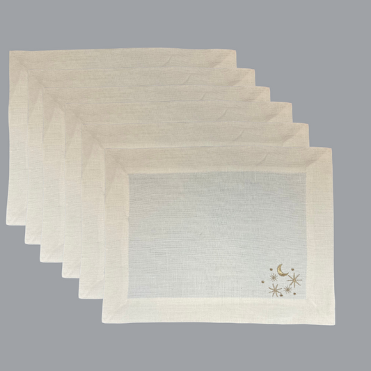"Celestial" Gold Placemats