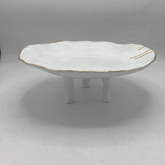 Elevated Shallow Round Serving Dish
