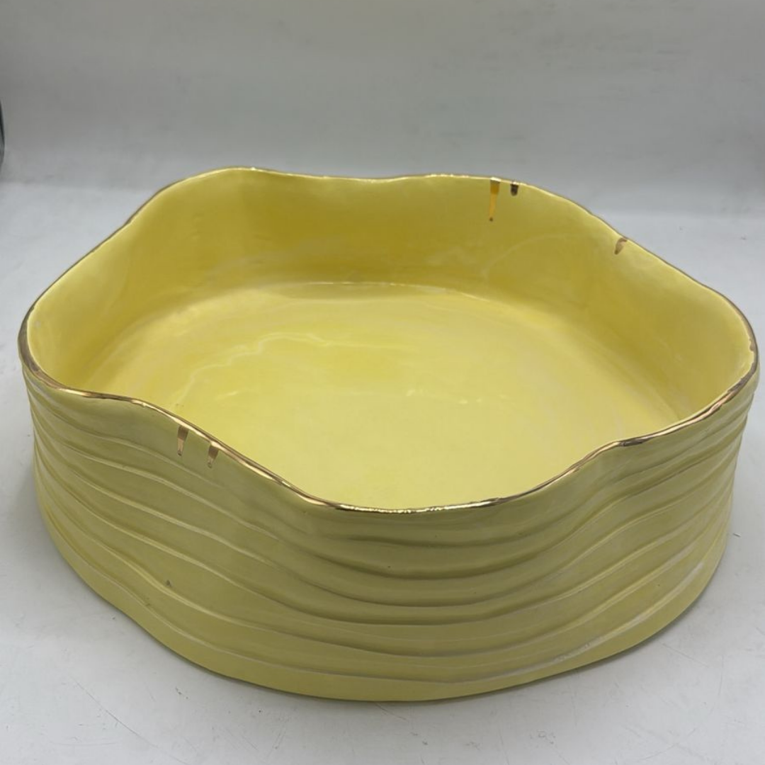 "Ribbed" Serving Dish