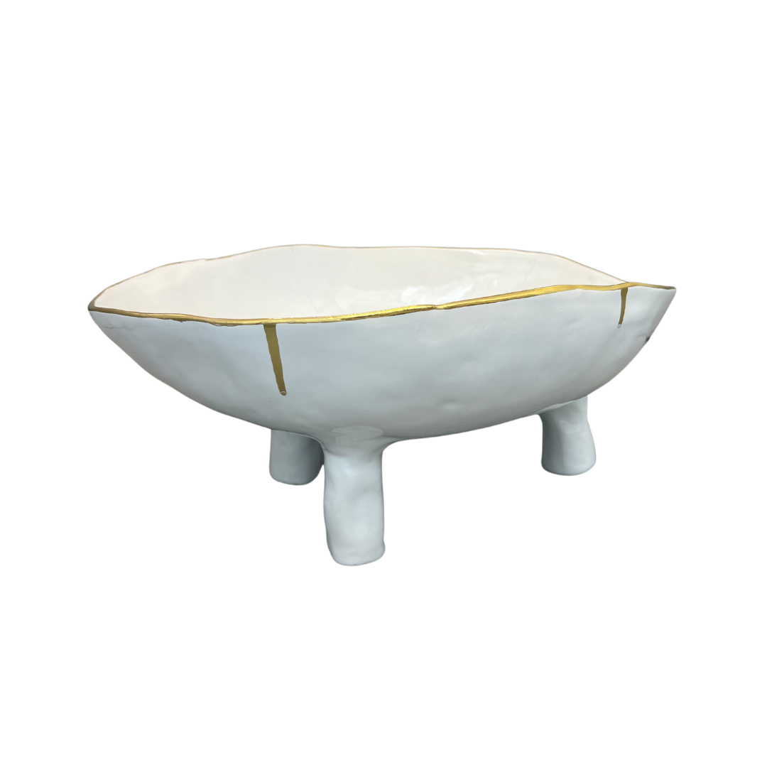 "Organic Edges" Elevated Oval Serving Dish