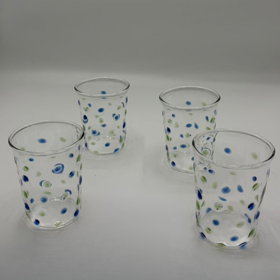 "Bubbles" Glass Cups