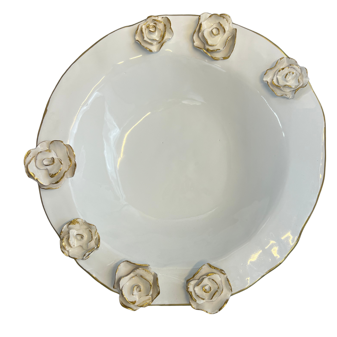 "Floral Parade" Round Serving Dish