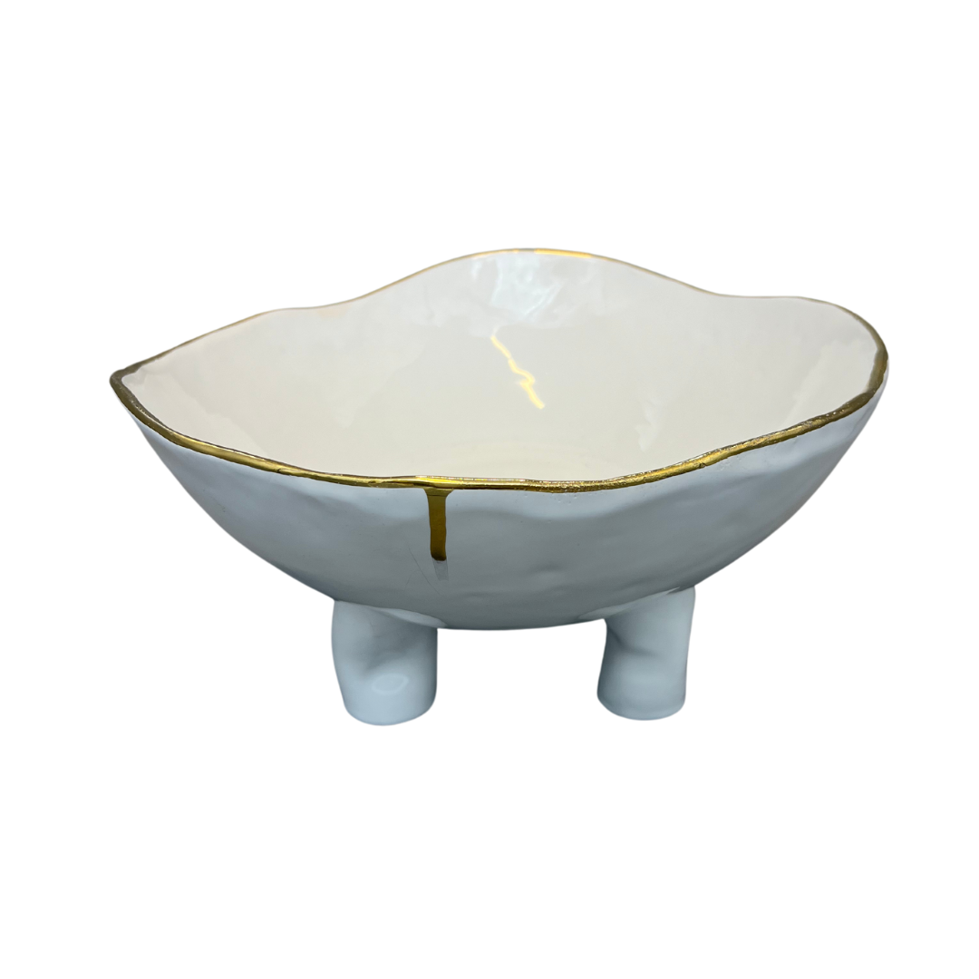 "Organic Edges" Elevated Round Serving Dish