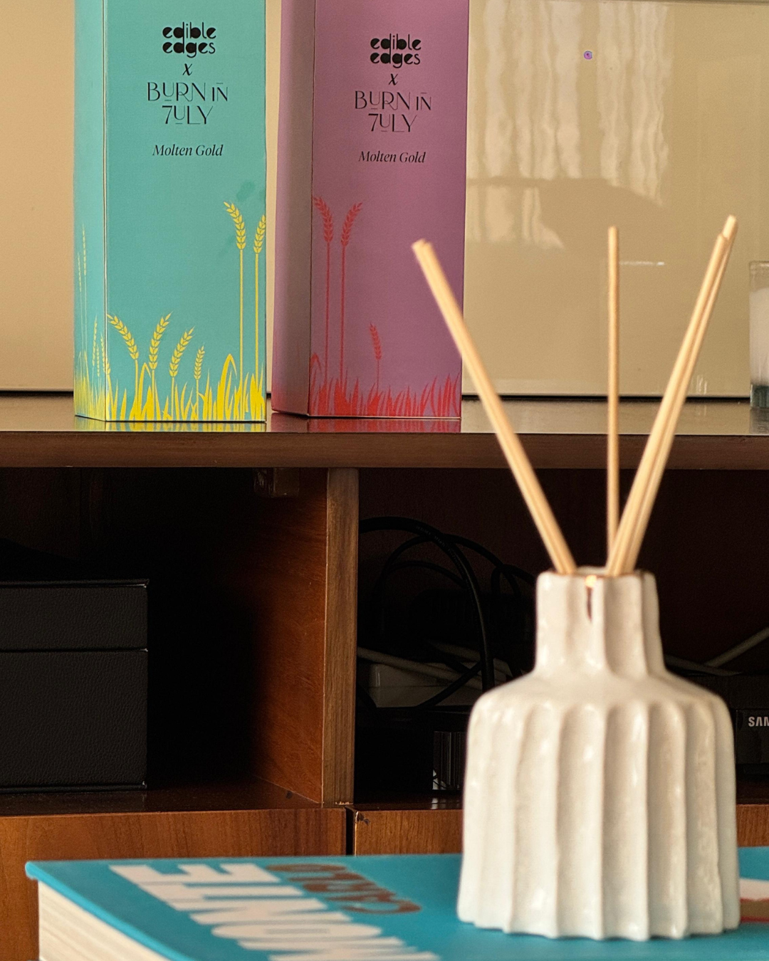 "Molten Gold" Ceramic Diffuser - Edible Edges x Burn in 7uly