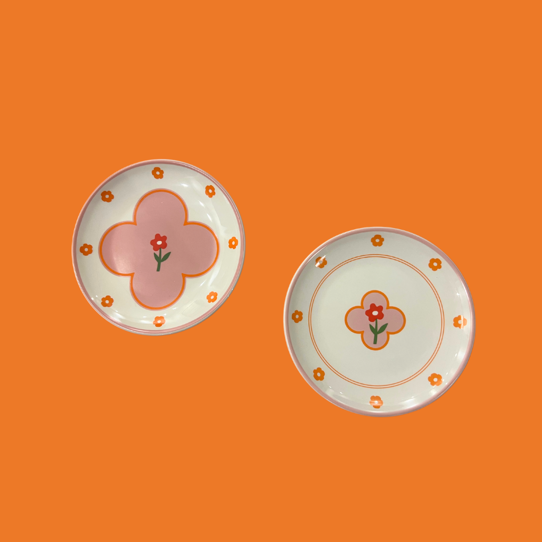 F**K x Edible Edges- Flower Dessert Plates - Set of 6