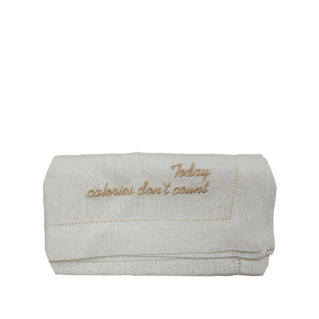 "Today Calories Don't Count" White Napkins