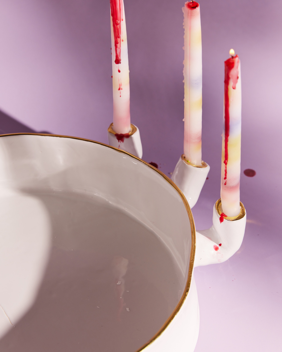 "Candelabra" Round Serving Dish