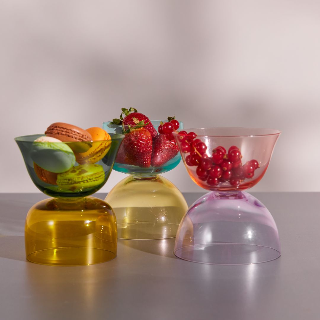 "TwinDip" Glass Bowls