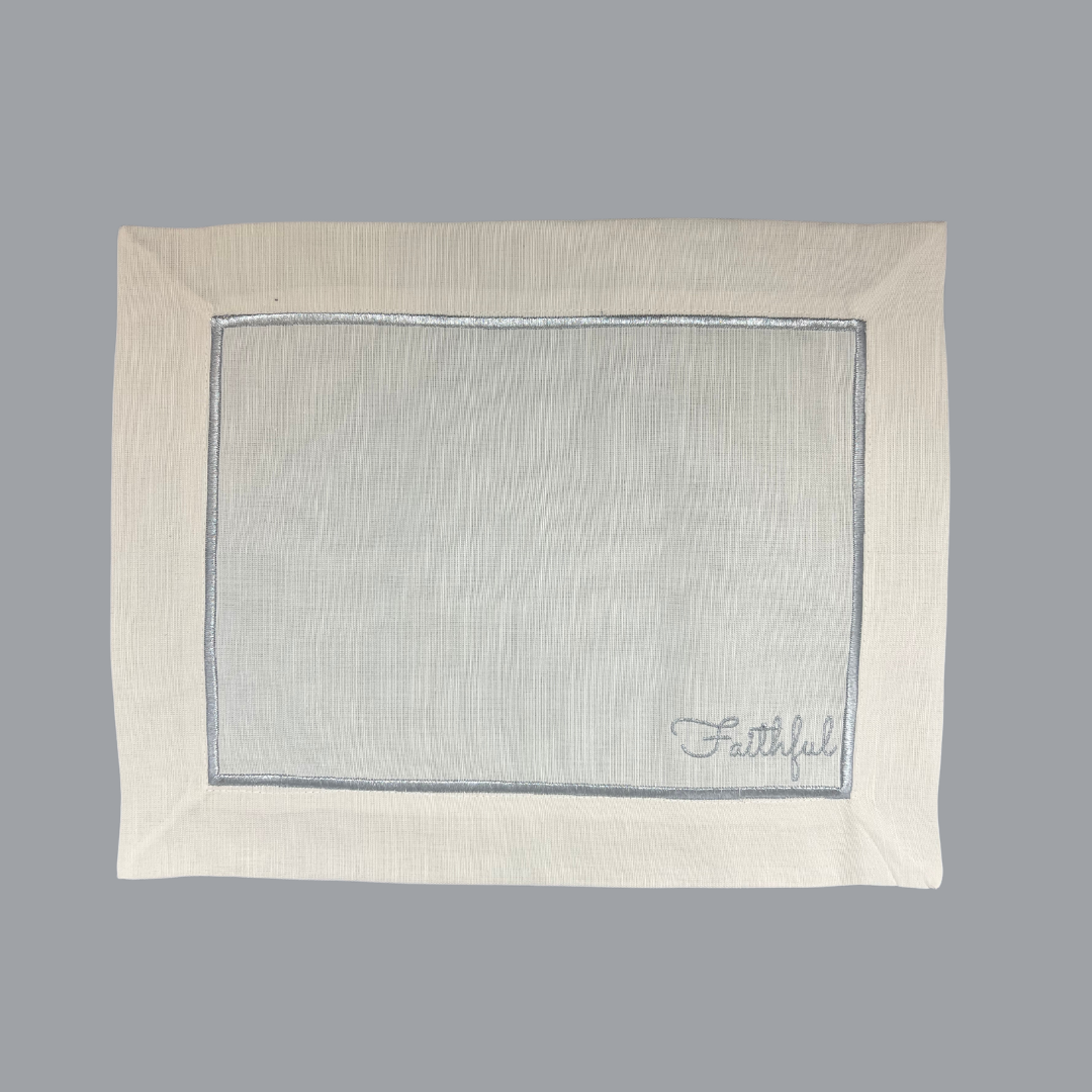 "Gratitude" Silver Placemats