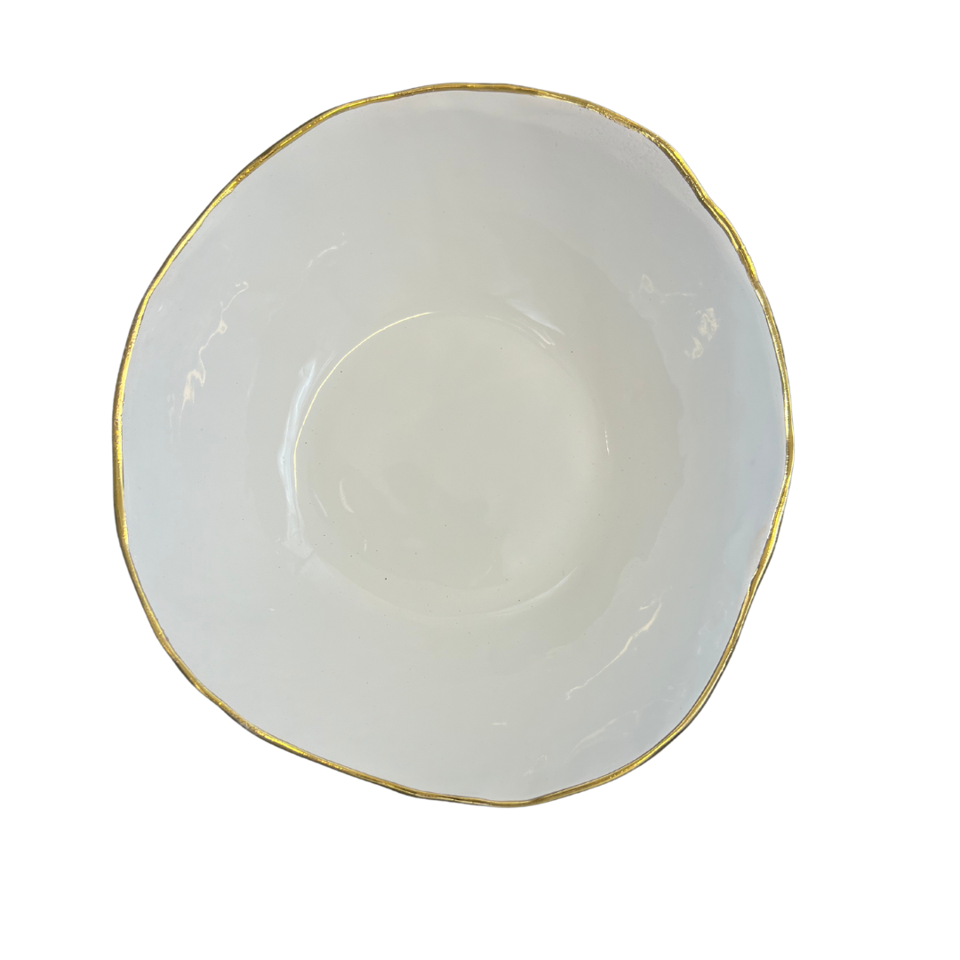 "Organic Edges" Elevated Round Serving Dish