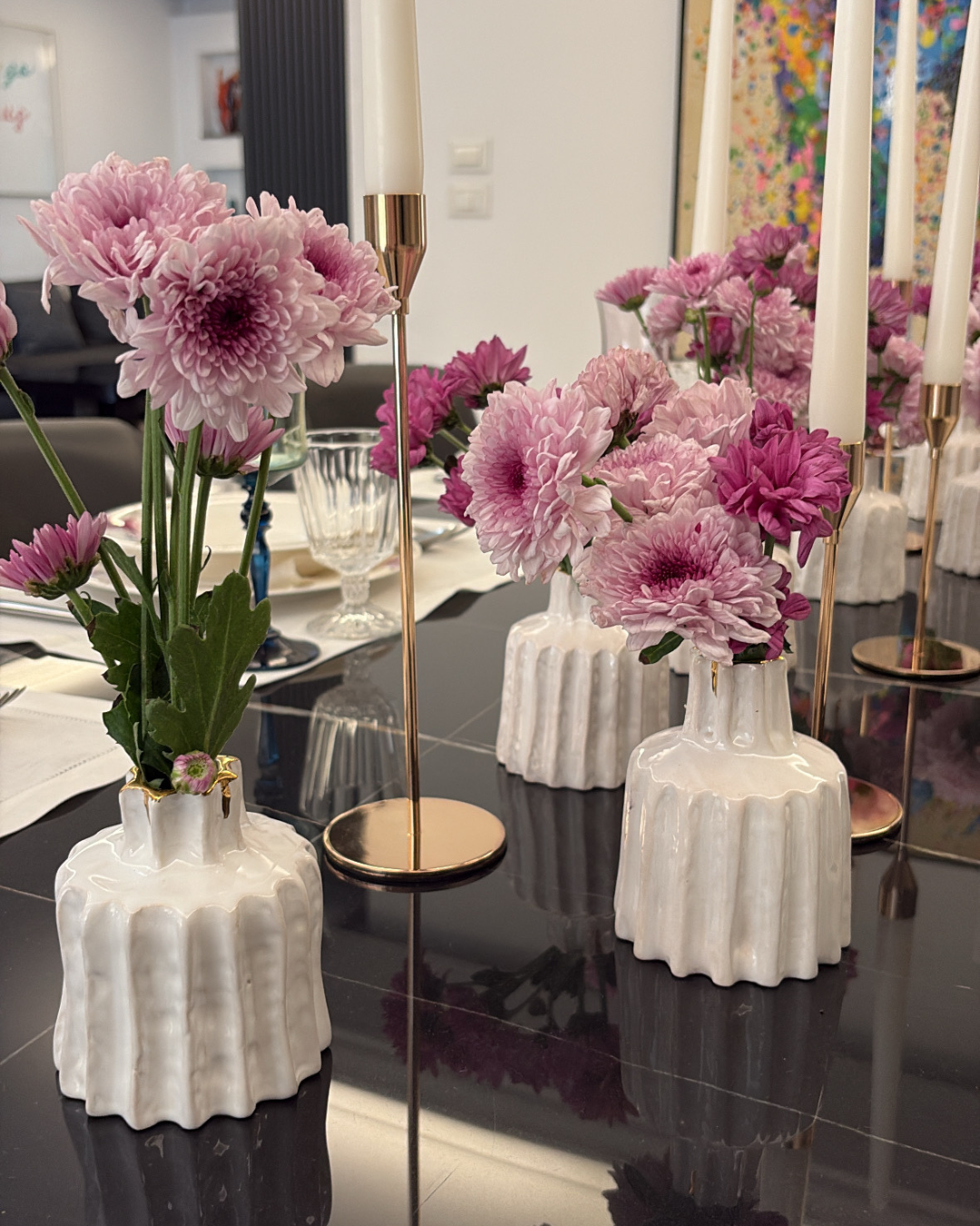 "Molten Gold" Ceramic Mini Vase - Edible Edges x Burn in 7uly