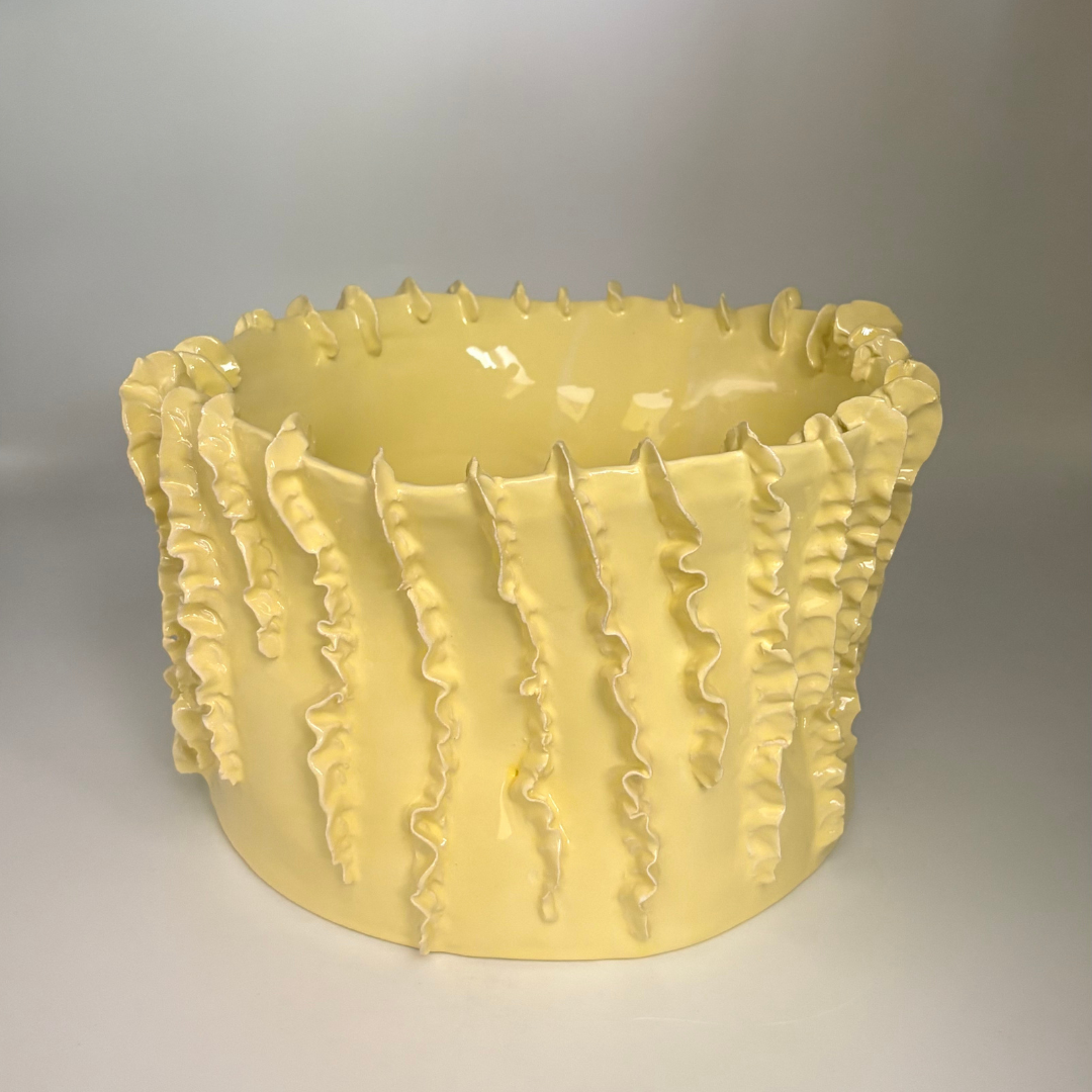 Fringes Ceramic Vase