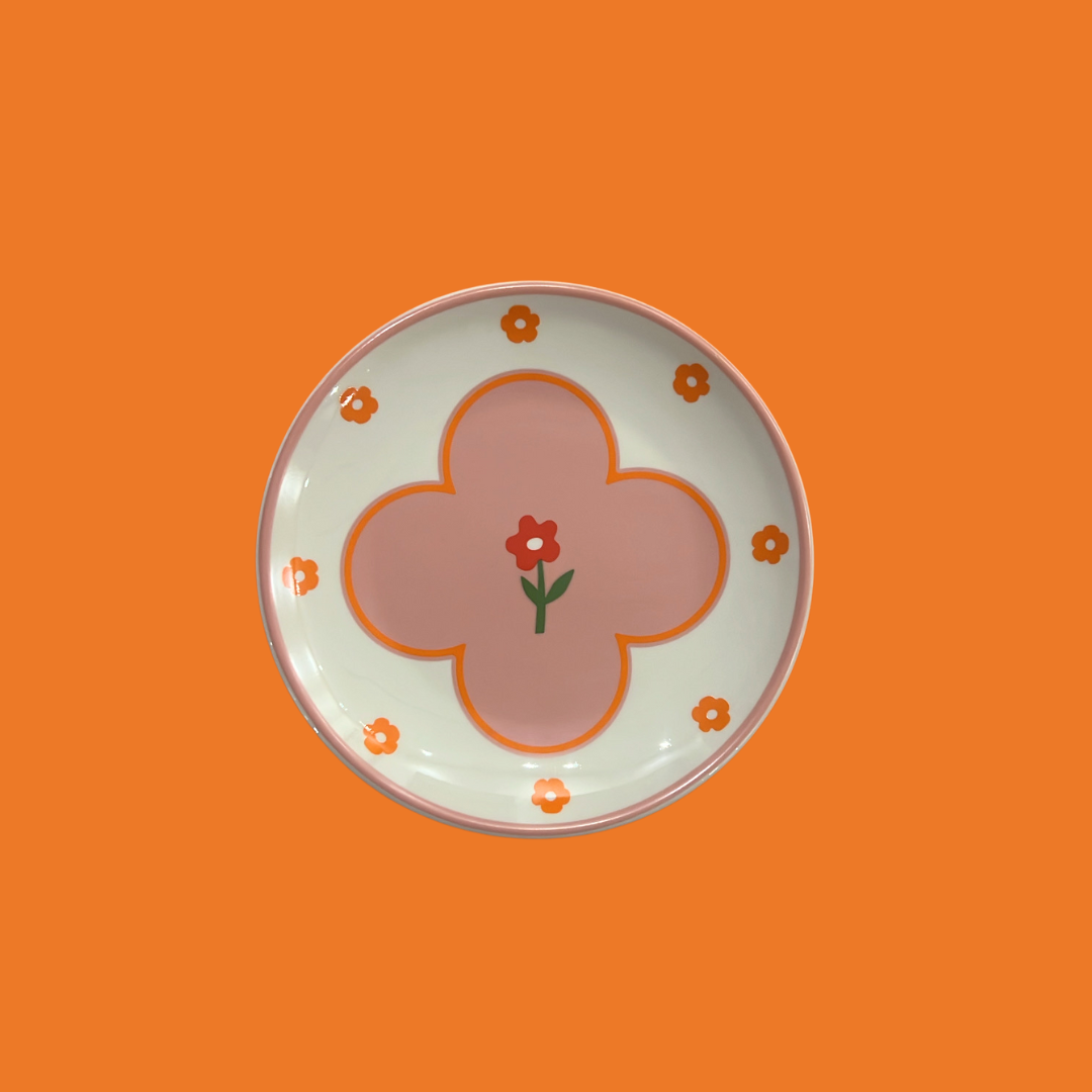 F**K x Edible Edges- Flower Dessert Plates - Set of 6