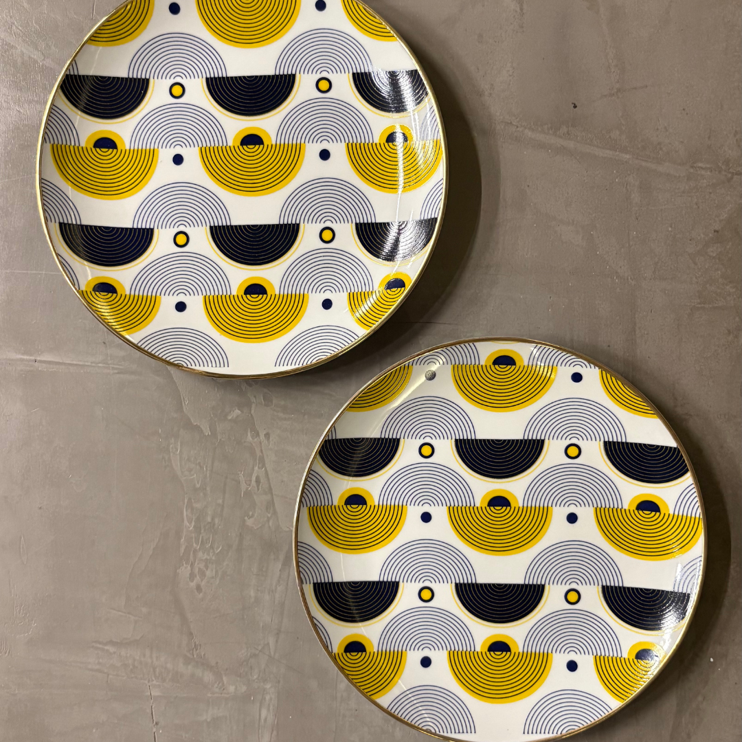 "Arc" Dessert Plates - set of 6