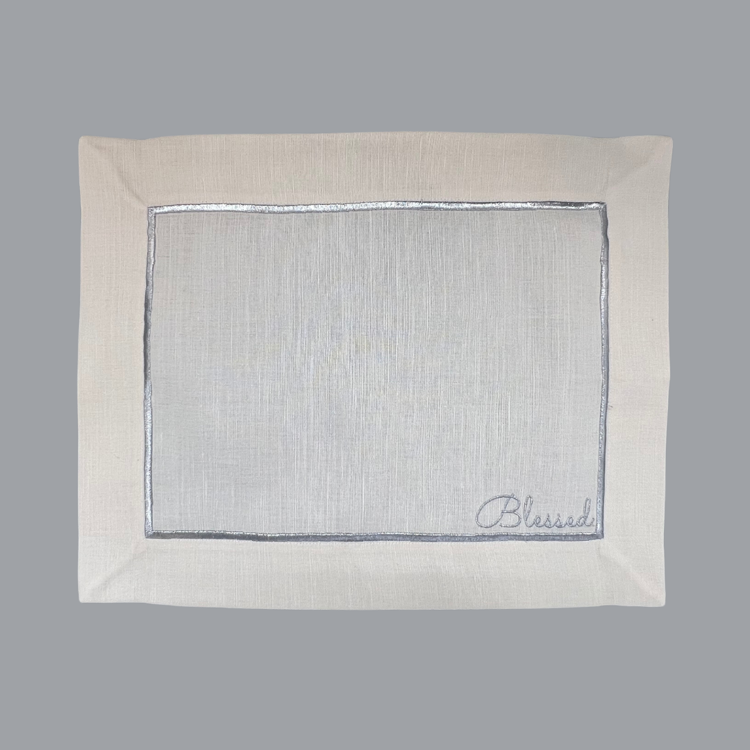 "Gratitude" Silver Placemats