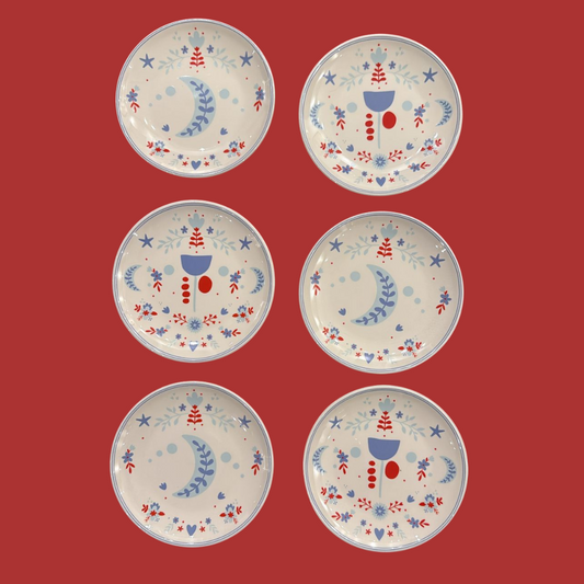 F**K x Edible Edges- Moon Dessert Plates - Set of 6