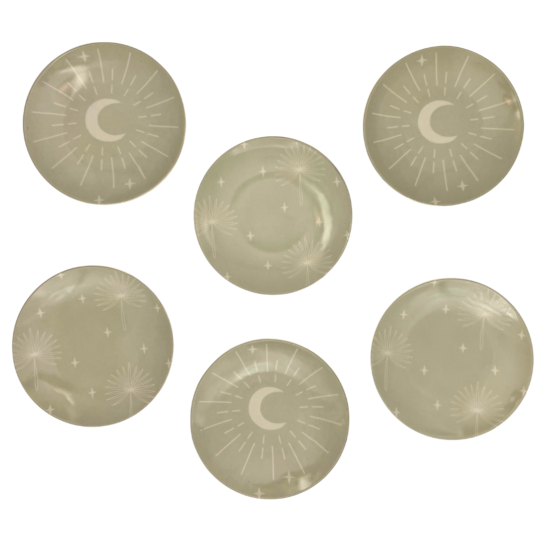"Desert Moonlight" Dessert Plates - set of 6
