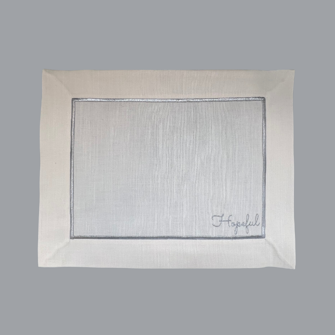 "Gratitude" Silver Placemats