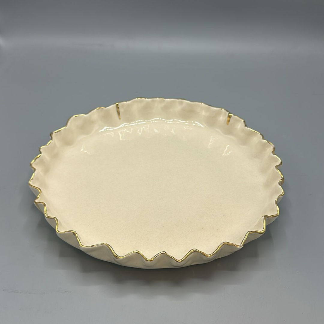 "Sea Waves" Shallow Serving Dish