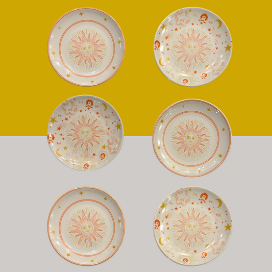 F**K x Edible Edges- Sun Dessert Plates - Set of 6