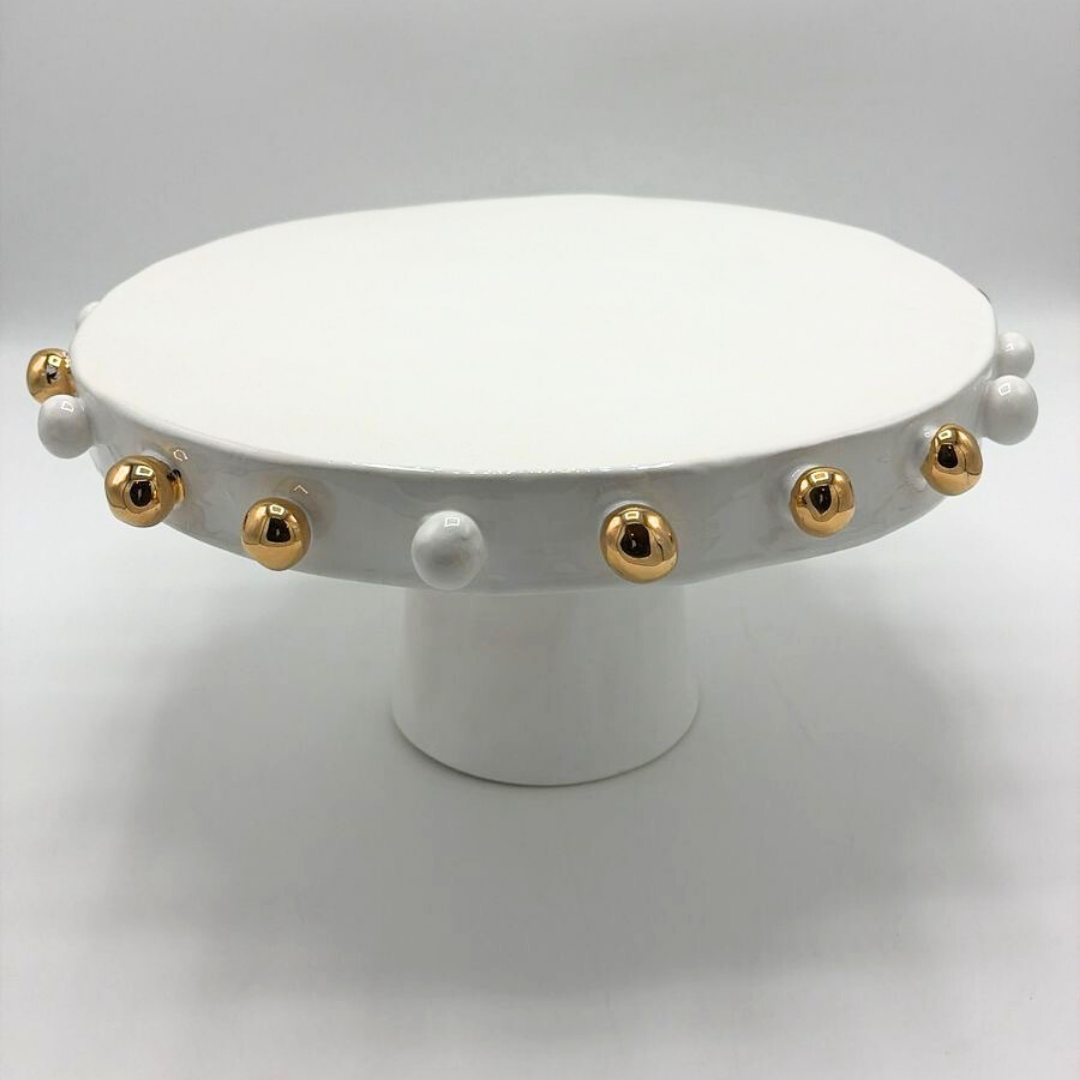 Elevated Pebbles Cake Plate