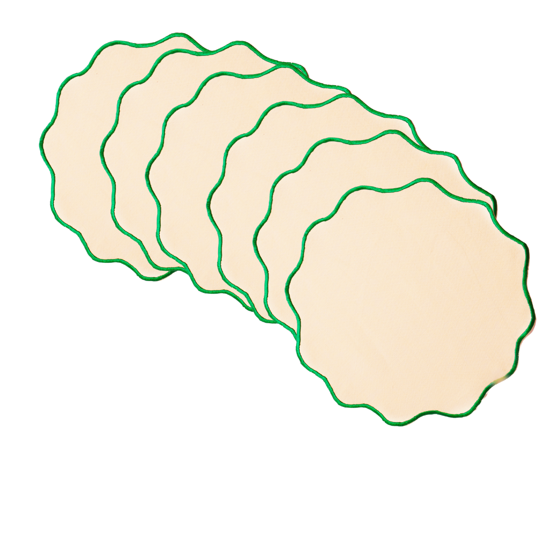 "Flora" Green Placemats