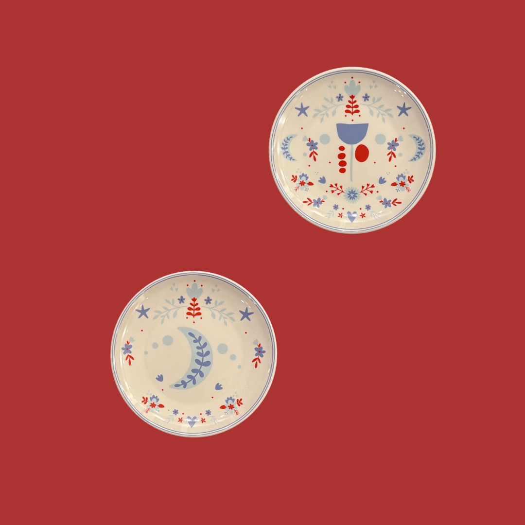 F**K x Edible Edges- Moon Dessert Plates - Set of 6