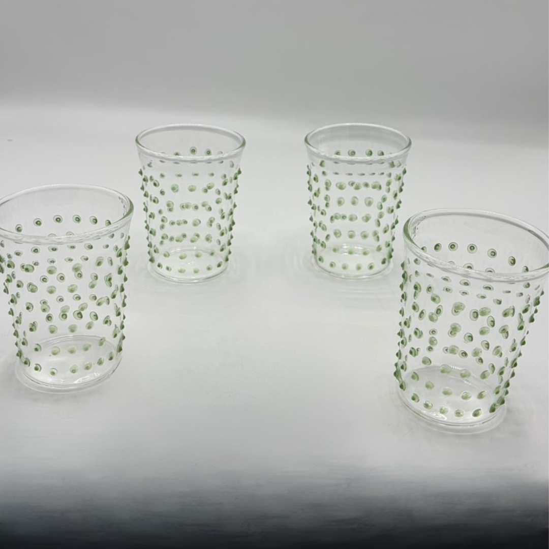 "Dots" Glass Cups