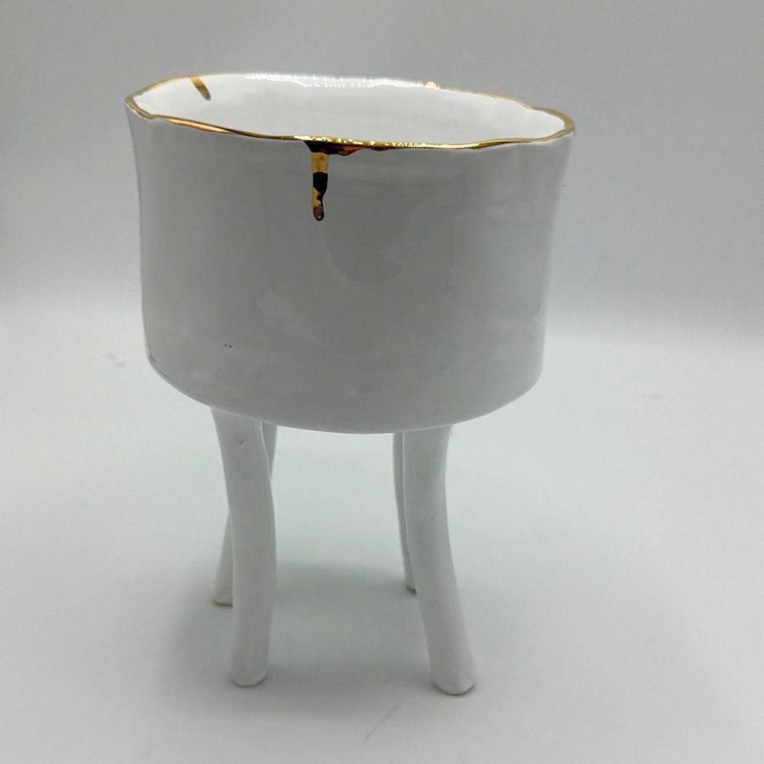 Ceramic Elevated Bowl