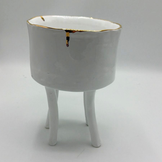 Ceramic Elevated Bowl