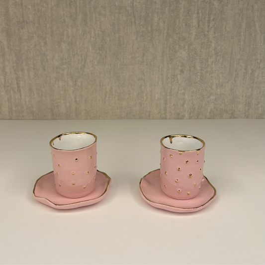 "Dots" Espresso Cups- set of 2
