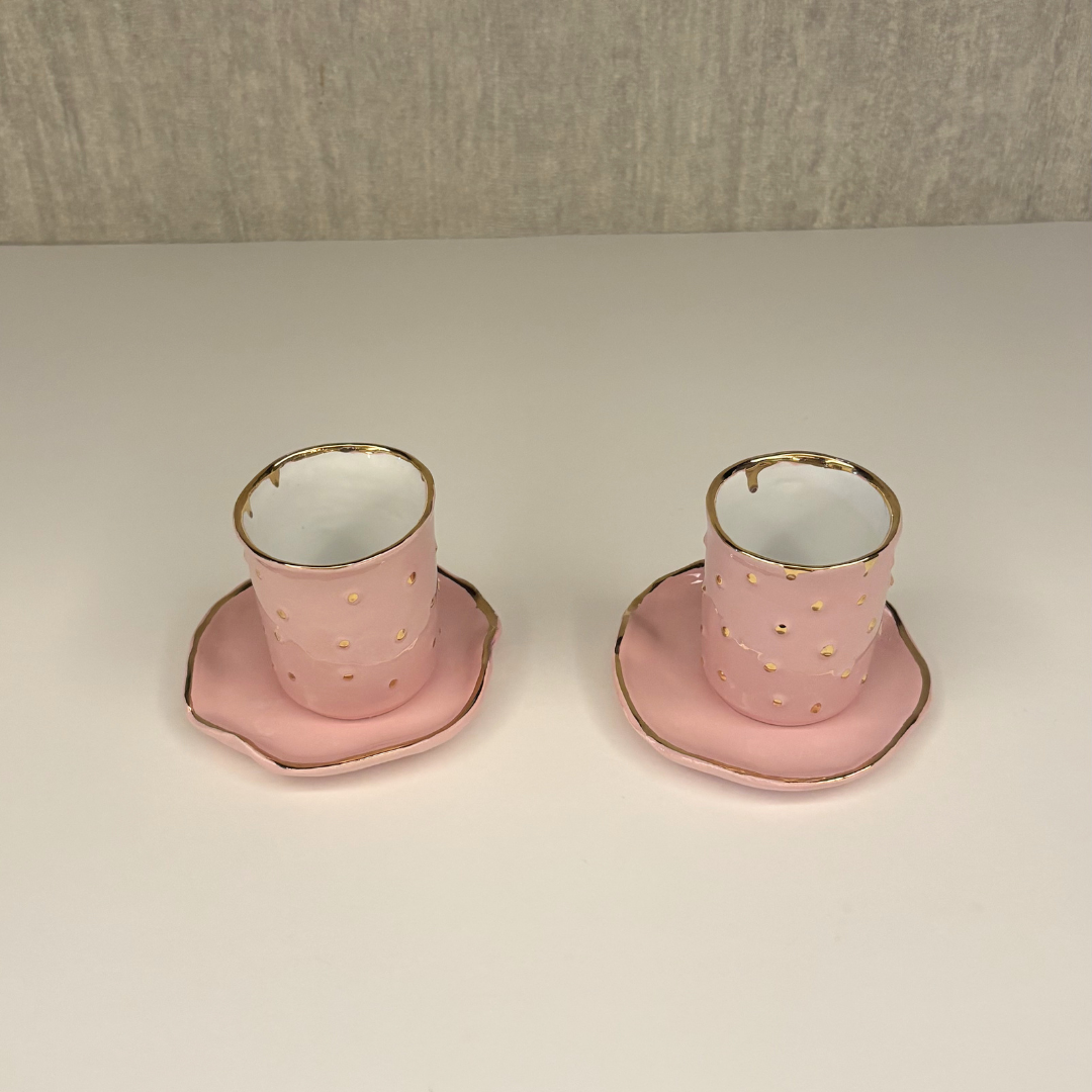 "Dots" Espresso Cups- set of 2
