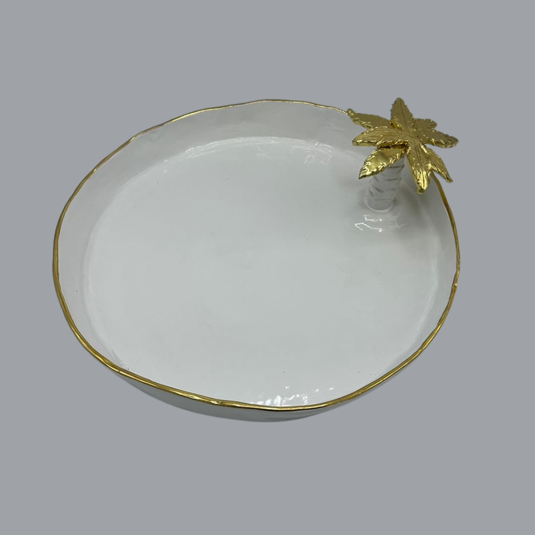 "Under the Palm" Serving Dish