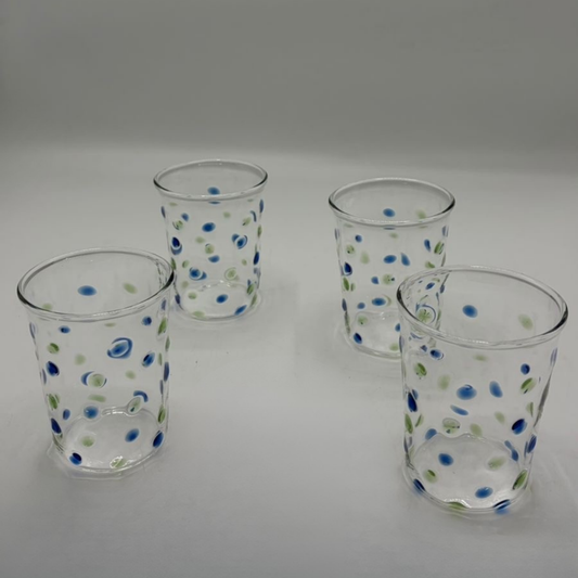 "Bubbles" Glass Cups