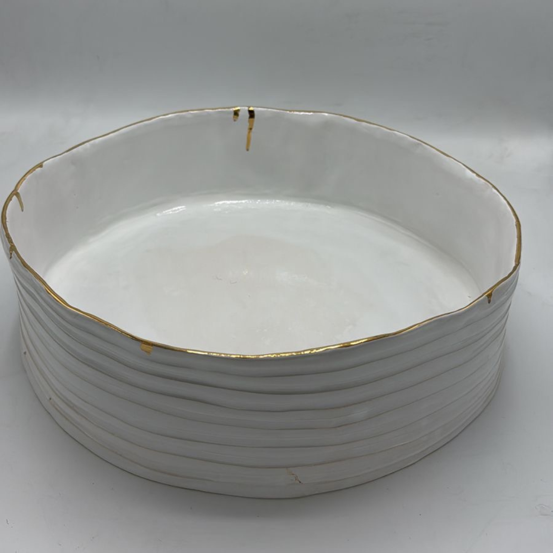 "Ribbed" Serving Dish