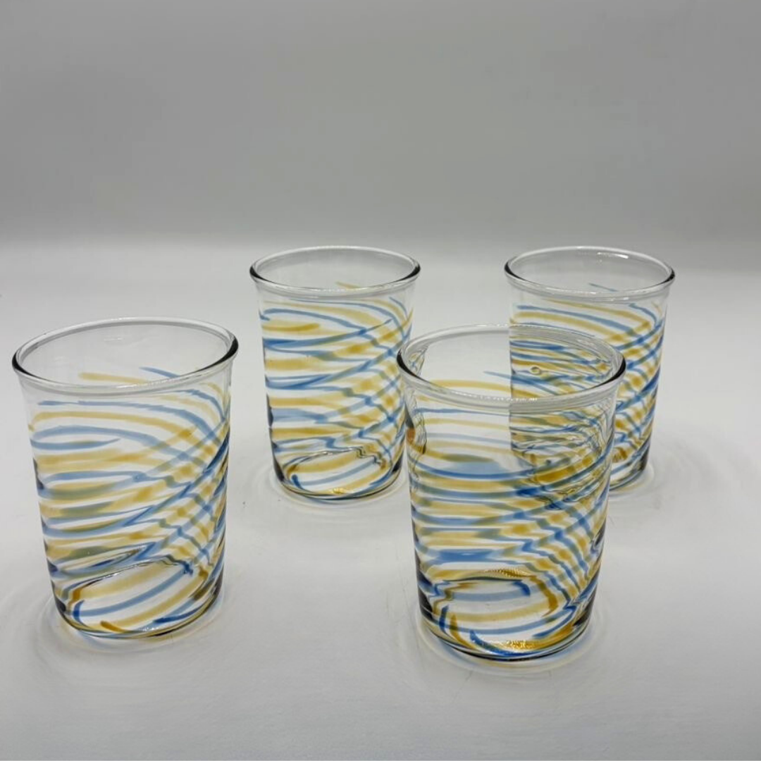 "Swirl" Glass Cups
