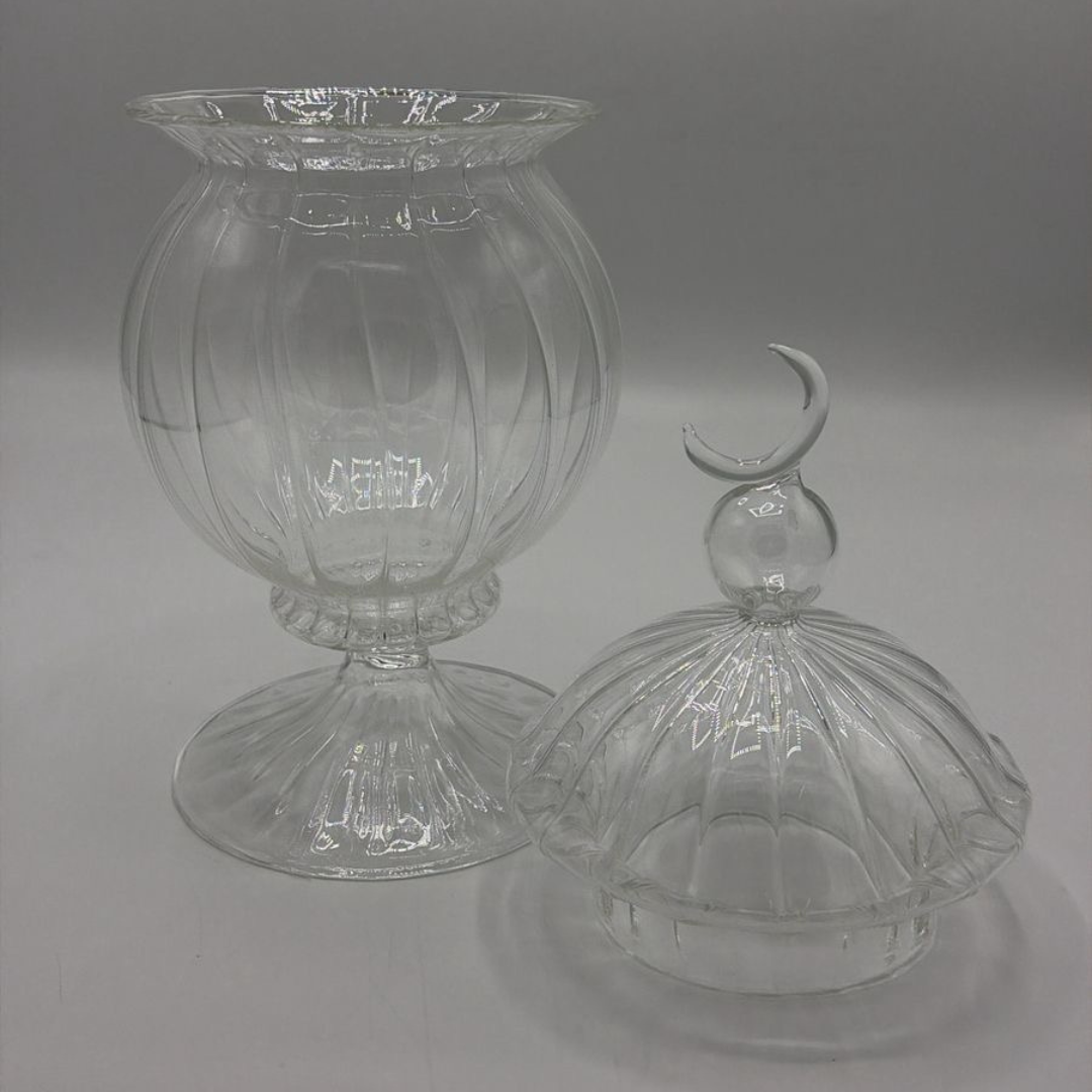 "Moon" Glass Jar with Moon Lid