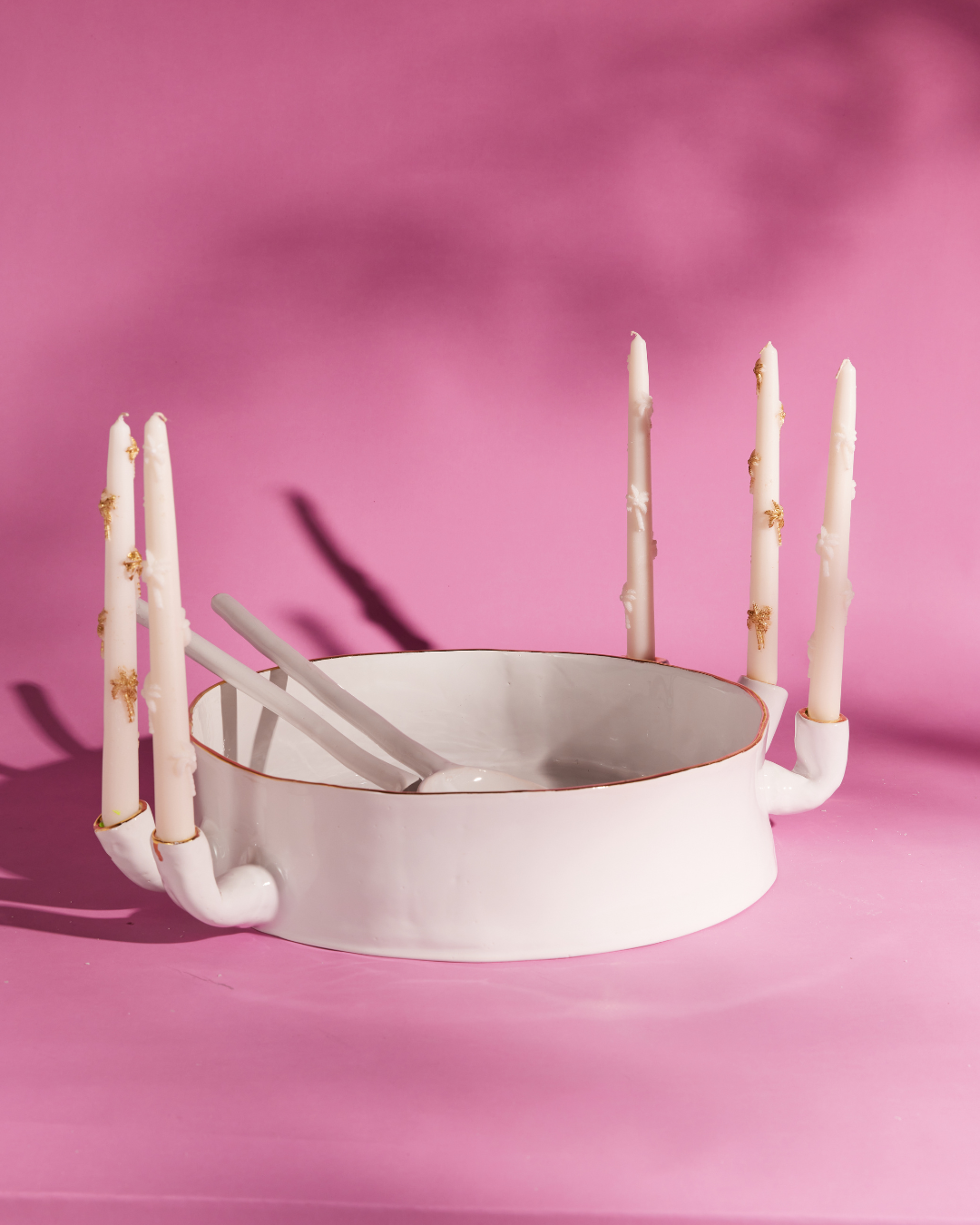 "Candelabra" Round Serving Dish