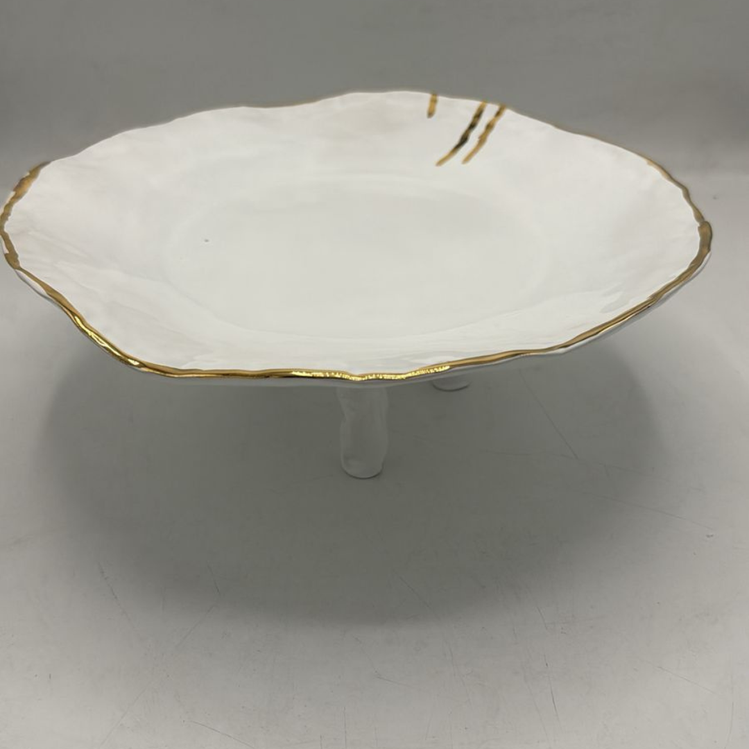 Elevated Shallow Round Serving Dish