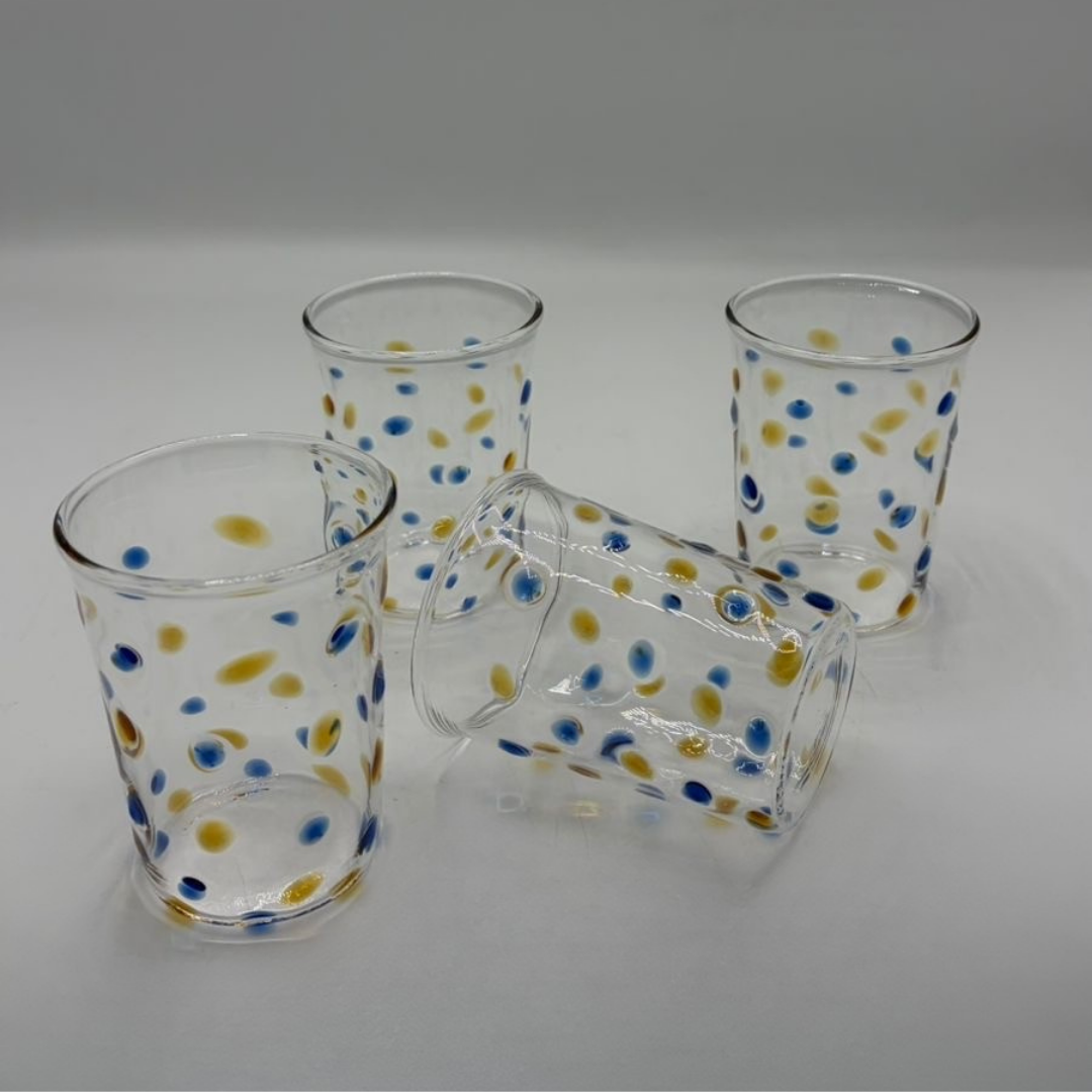 "Bubbles" Glass Cups