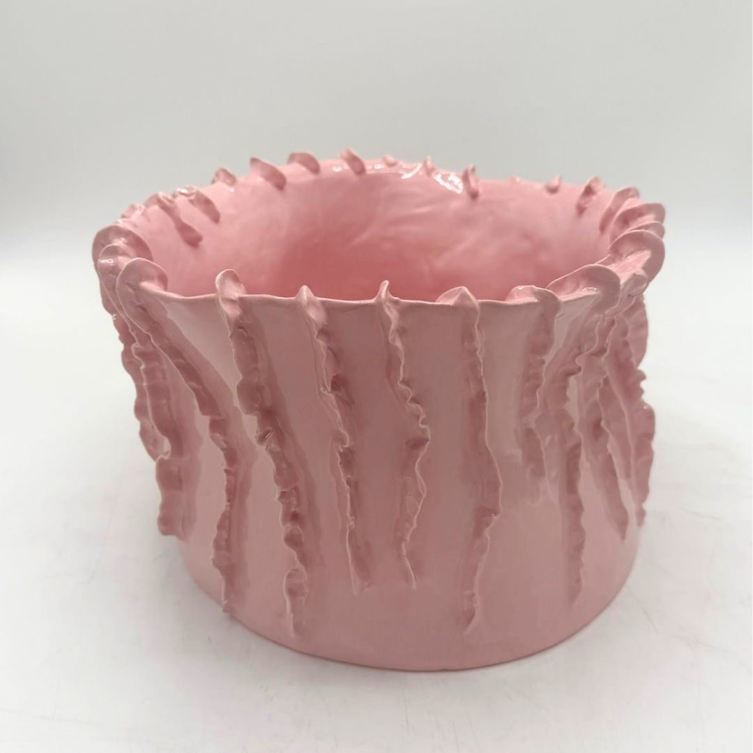 Fringes Ceramic Vase