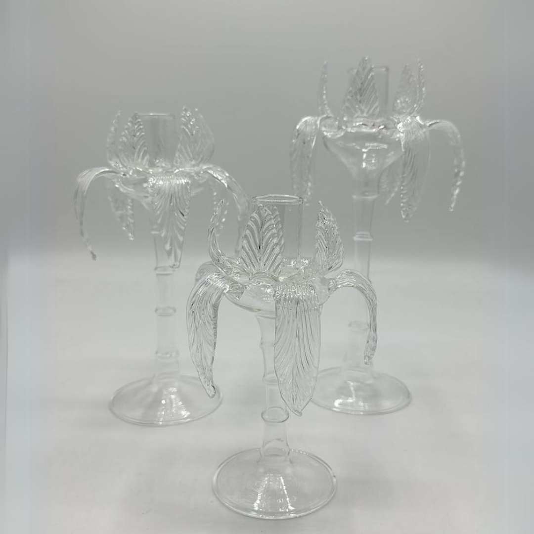 "Palm Paradise" Glass Decorative Palm