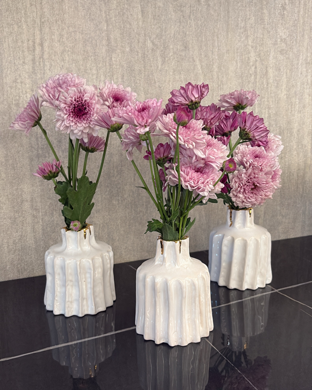 "Molten Gold" Ceramic Mini Vase - Edible Edges x Burn in 7uly