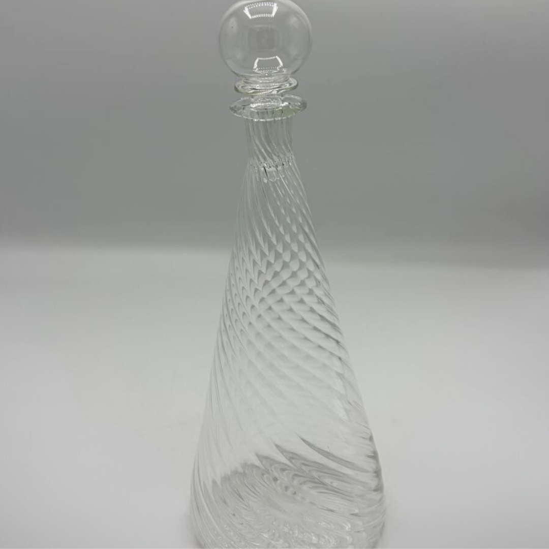 "Twist" Handblown Glass Carafe