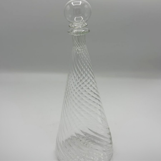 "Twist" Handblown Glass Carafe