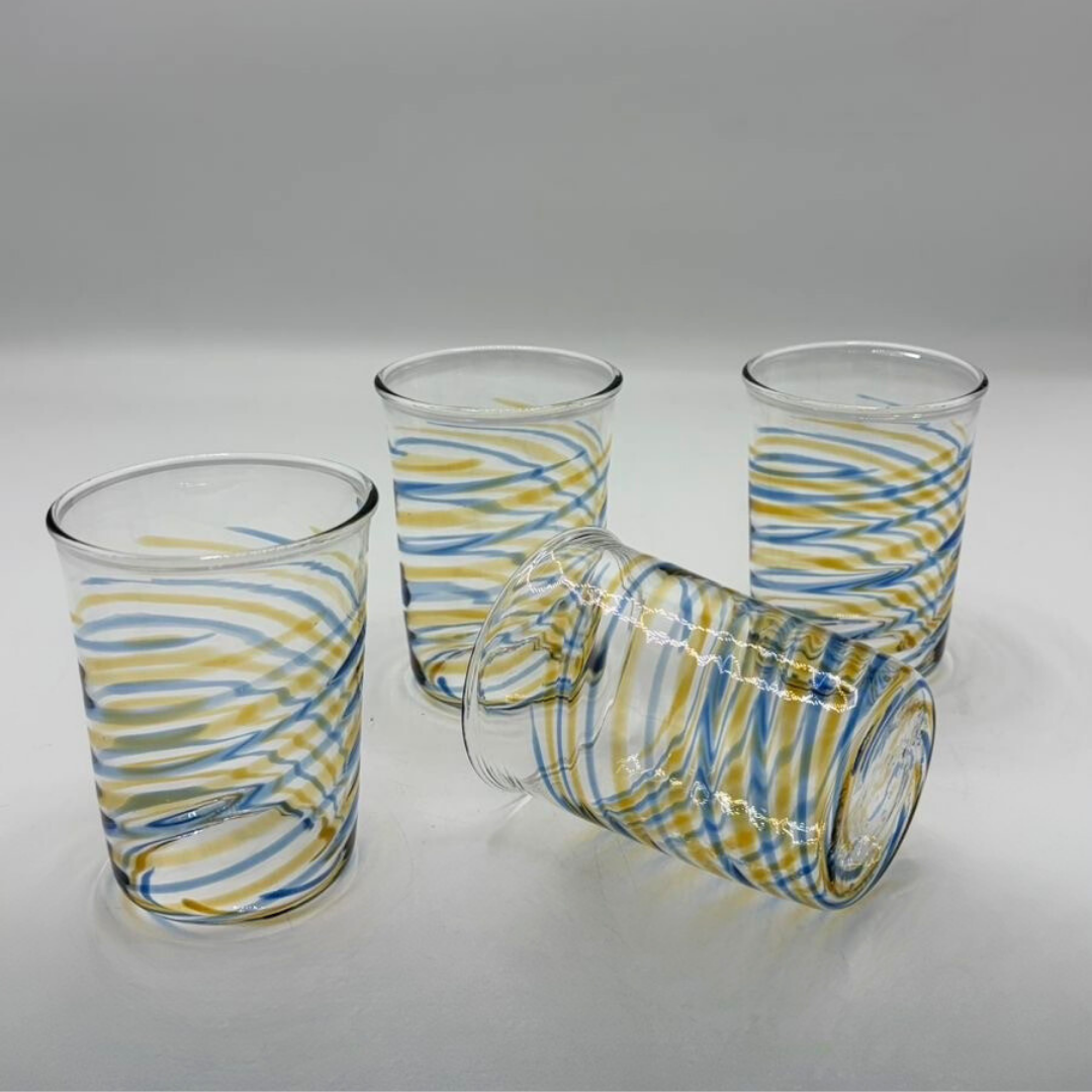 "Swirl" Glass Cups