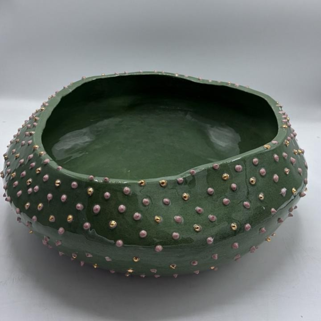 “Dots" Ceramic Serving Bowl
